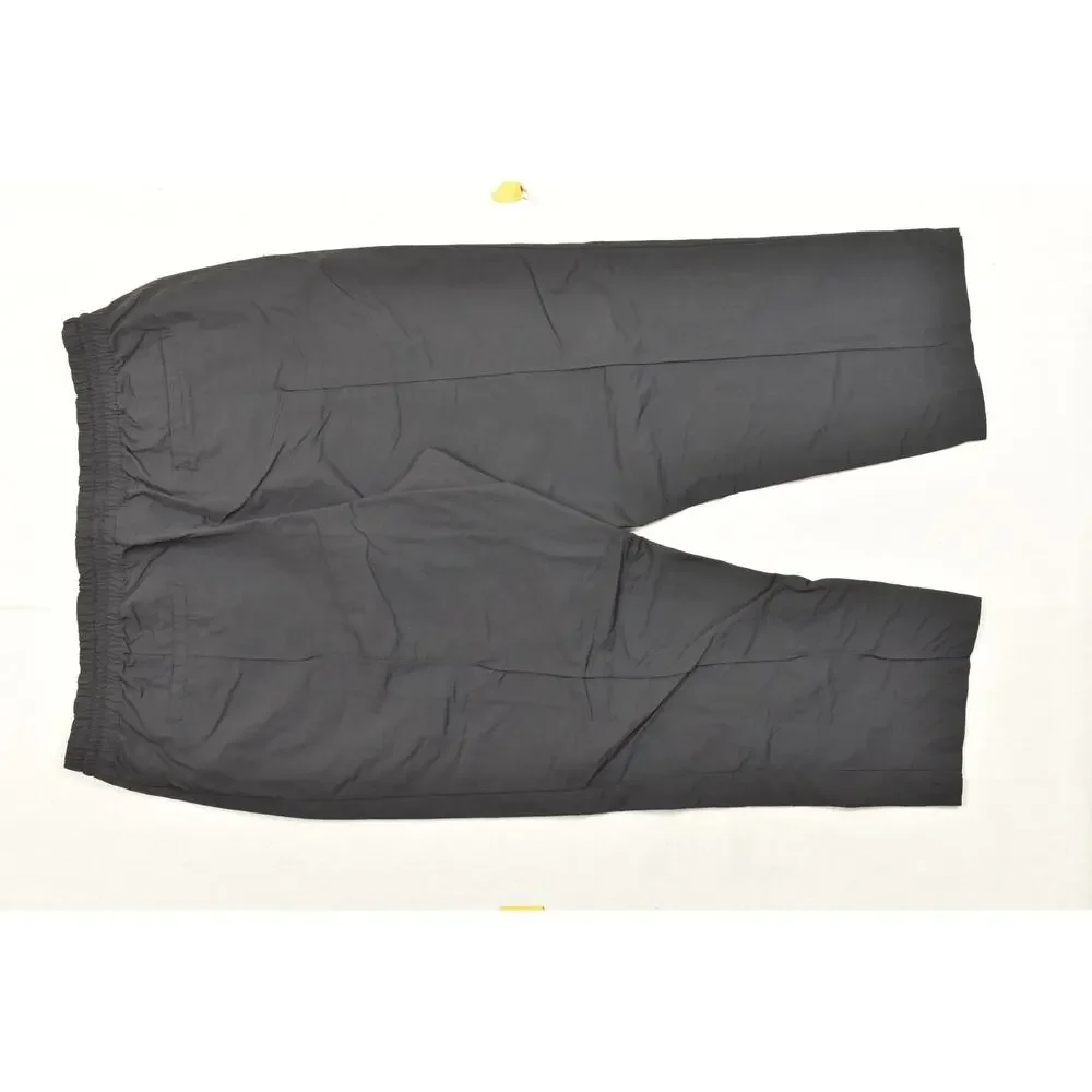Adidas Skateboarding Men's 2XL Black Nylon Relaxed Fit Track Pants Zip Pockets